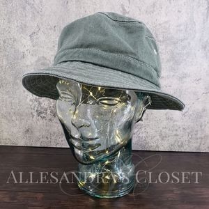 Tommy Bahama Hat L/XL Olive Packable Bucket Hat Logo Cotton Travel Vacation Logo